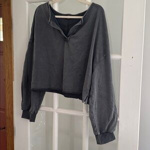 Gray Women's crop Top